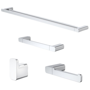 Bathroom Accessories Methven And Caroma: Caroma Luna Bathroom Accessories Bundle - Chrome