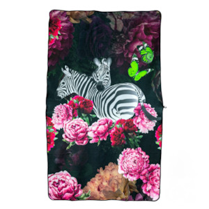 Luxury Towels: Zebra Rose Spa Towel - Victoria Jane