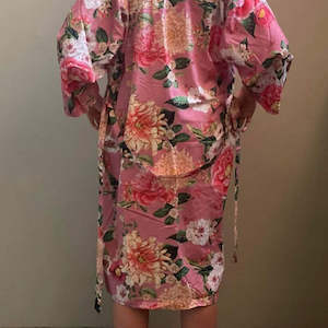 Fleur Kimono Robe Pink
