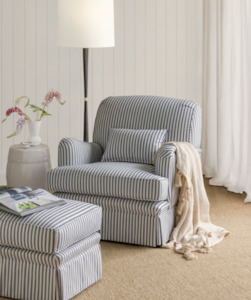 James Dunlop Fabrics: Ticking Stripe Fabric - James Dunlop