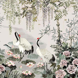 Mizu Garden Fabric Panel by Mokum