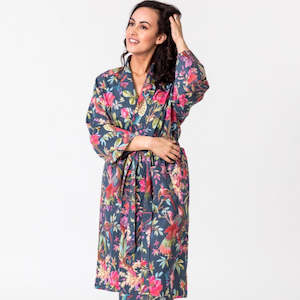 Kimono Robes: Paradise Bluestone Kimono Robe