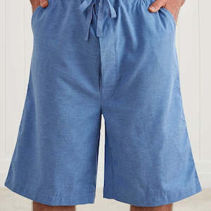 Mens Pyjamas And Sleepwear: Theo Men's Cotton Linen Pyjama Shorts