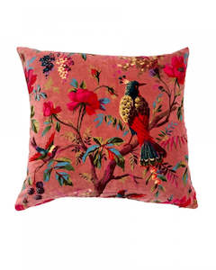 Velvet Cushions: Paradise Cameo Pink Velvet Cushion