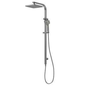 Bathe: Methven Waipori MK2 Satinjet Rail Shower With Overhead - Chrome