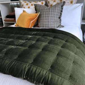 Pin Velvet Comforter from Seneca