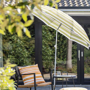Outdoor: Striped Parasol Umbrella