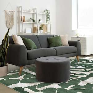 Bente Abstraction Green Rug