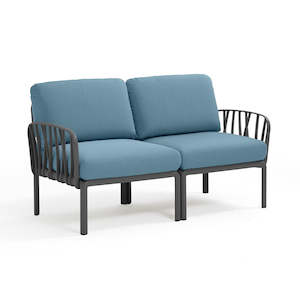 Nardi Komodo Two Seater Outdoor Sofa - Adriatic Teal