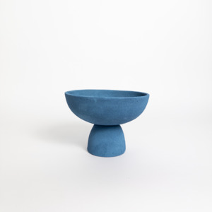 Aveiro Pedestal Bowl - Blue