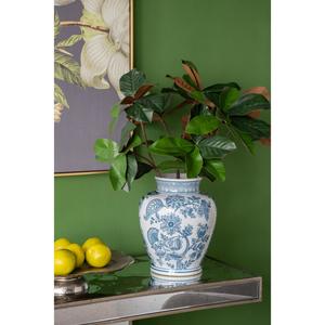 Mothers Day Gifts: Porcelain Blue and White Round Vase