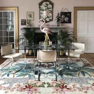 Luxury: Wendy Morrison Rug - Leopard Palms Light