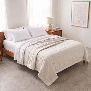 Luxury: Espresso Feather Coverlet