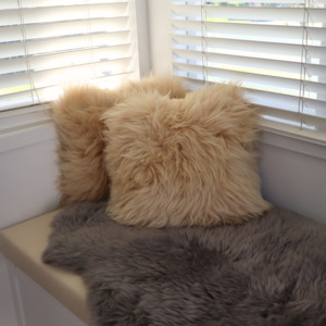 New Zealand Sheepskin Cushions - Double Sided