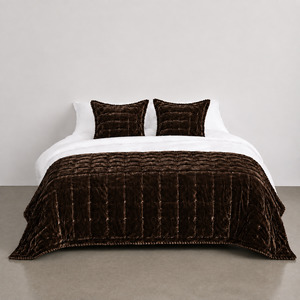 Luxury: Cruz Velvet Coverlet and Comforters - Seneca
