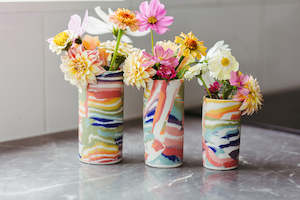 Nerikomi Skinny Vase Mixed Up