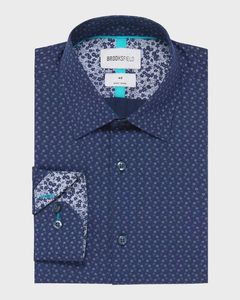 Brooksfield L/S shirt 2400 navy