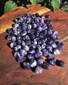 Tumble Stones: Chevron/Dream Amethyst Tumbles