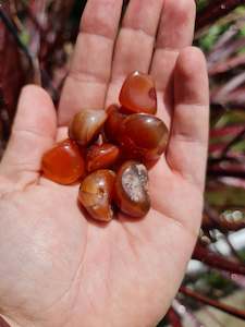 Tumble Stones: Orange Agate Tumble Stones