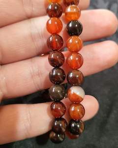 Bracelets: Botswana Agate Sphere Bead Bracelet