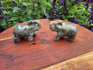 Labradorite Collection: Labradorite Elephant Carving