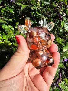 Clearance: Carnelian Chip Filled Resin Deer
