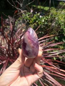 Palm Stones: Rainbow Fluorite Freeform