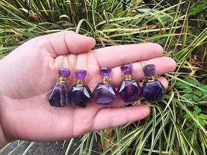 Sterling Silver Jewellery: Amethyst Pendant- Fillable