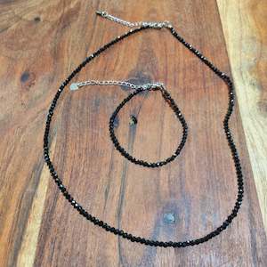 Black Obsidian Jewlery Set
