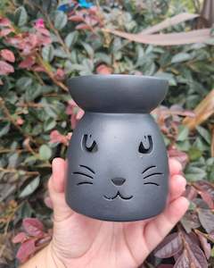 Incense Cones Sticks Incense Holders Backflow Burners: Black Cat Tea light Oil Burner