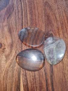 Flat Stones Worry Stone: Pastel Fluorite Flat Stones