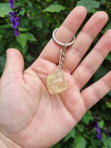 Key Rings: Citrine Tumble Key Ring