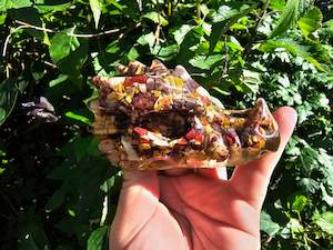 Man Made Stones: Resin Dragon Head with Mookaite Stones
