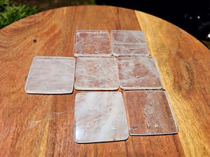 Clear Quartz Coaster/ Tile
