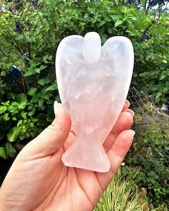 Carvings: Rose Quartz Angel