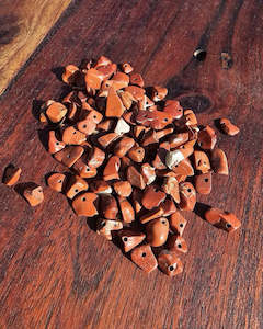 Tumble Stones: Red Jasper Drilled Chip Bag