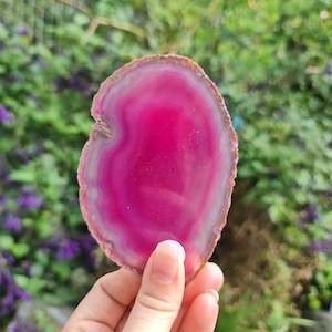 Raw Pieces: Pink Agate Slice