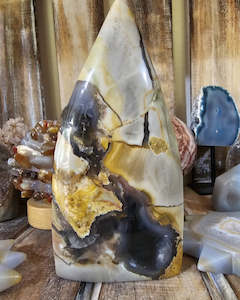 Palm Stones: Volcano Agate Freeform