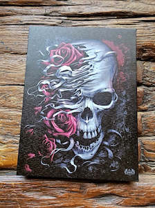 Christmas Gift Ideas: Skulls n Roses Canvas - Spiral Direct