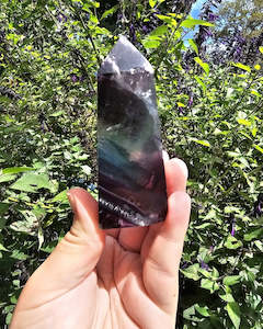 Rainbow Fluorite Point