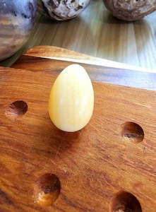 Hearts Available: Orange Calcite Egg