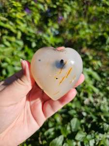 Natural Agate Heart