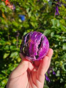 Spheres: Dyed Sphalerite Sphere #2