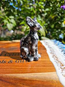 Carvings: Orthoceras Fossil Cat Carving #3