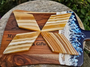 Orange/Yellow Calcite Diamond