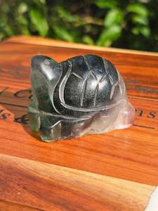 Carvings: Rainbow Fluorite Turtle
