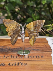 Carvings: Tiger Eye Wing Set