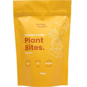Biscuits Cookies Cakes: Premium Plant Protein Bites - Pineapple 300g