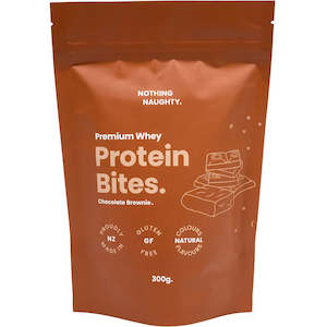 Biscuits Cookies Cakes: Premium Whey Protein Bites - Chocolate Brownie 300g