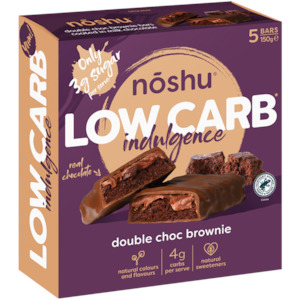 Protein Muesli Snack Bars: Low Carb Indulgence Double Choc Brownie 5 Pack